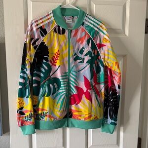 Adidas Multicolor Tropical Print Jacket